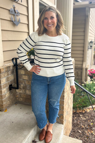 The Perfect Stripe Sweater - Chic Avenue Boutique