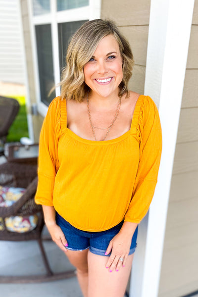 Sunflower State Of Mind Top - Chic Avenue Boutique