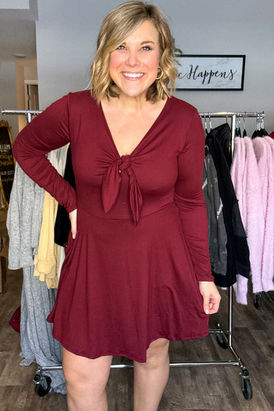 Holiday Wishes Dress - Chic Avenue Boutique