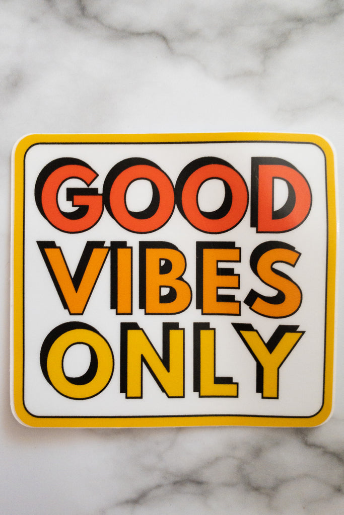 Good Vibes Only Sticker - Chic Avenue Boutique
