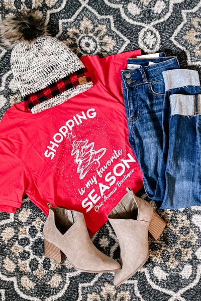 Shopping Is My Favorite Season Tee - Chic Avenue Boutique