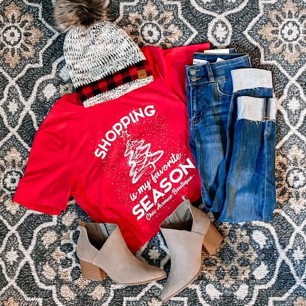 Shopping Is My Favorite Season Tee - Chic Avenue Boutique